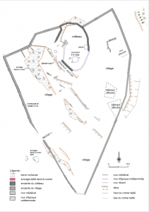 Plan du Castrum de Méounes